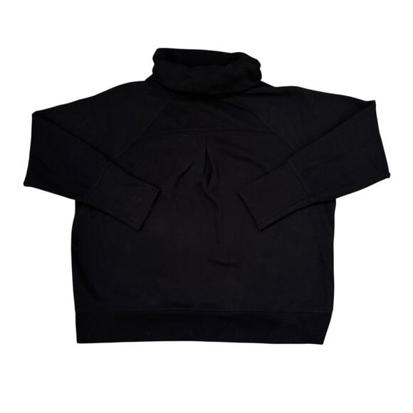 Calvin Klein Black Logo Mock Neck Sweatshirt Womens Size L - Picture 7 of 7